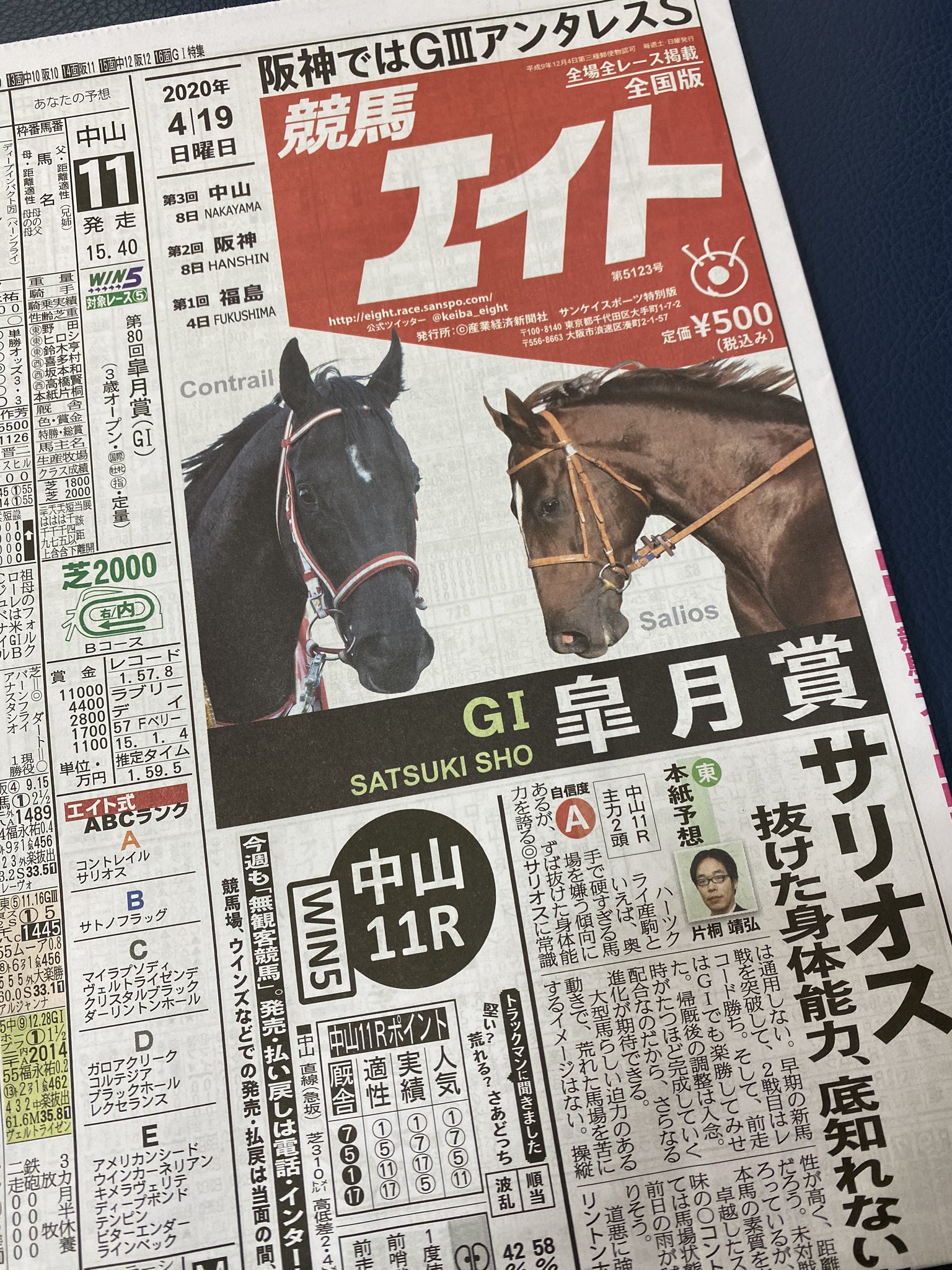 Daigo On Twitter 15時から みんなのkeiba 今日は牡馬クラシック初戦 皐月賞 コントレイルかサリオスか それとも みなさん是非ご覧ください