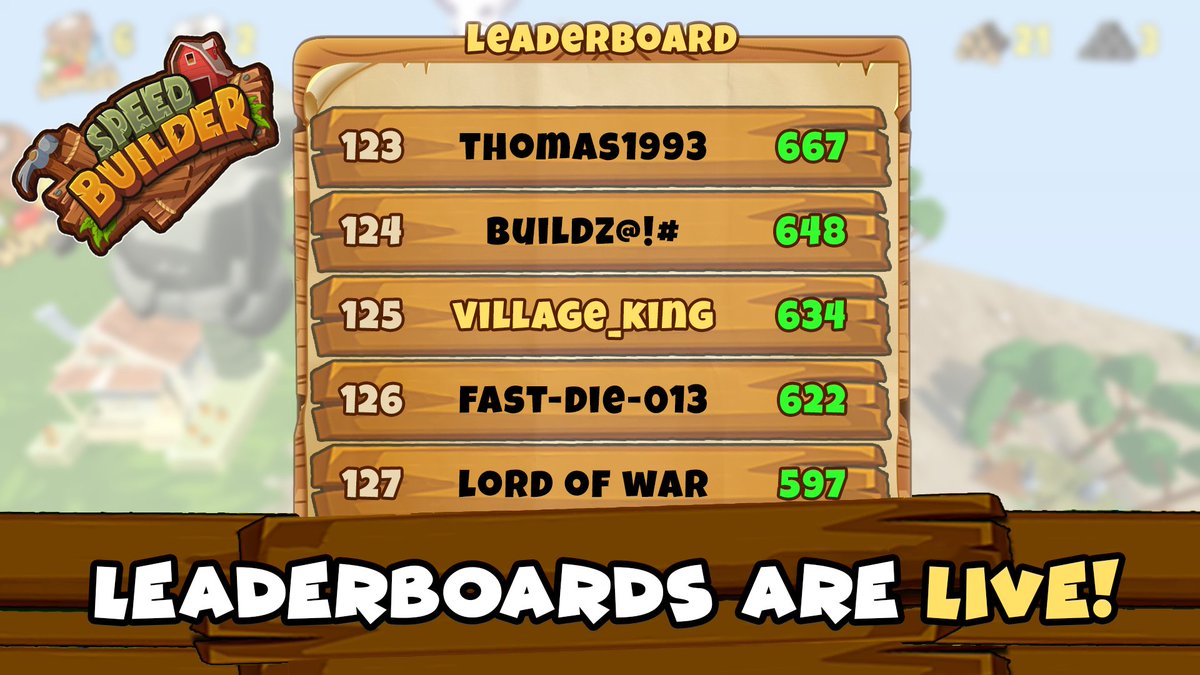 ConneD_GameS's tweet photo. Think you're good enough to claim the top leaderboard spot? Download for free and let's see what you got!
Download links - https://t.co/Rp7hbAGwDZ
#indiegames #indiedev #ConneDGames #gamedev #mobilegaming #SpeedBuilder #KeepRunningKeepBuilding https://t.co/RyByQfn1Pu