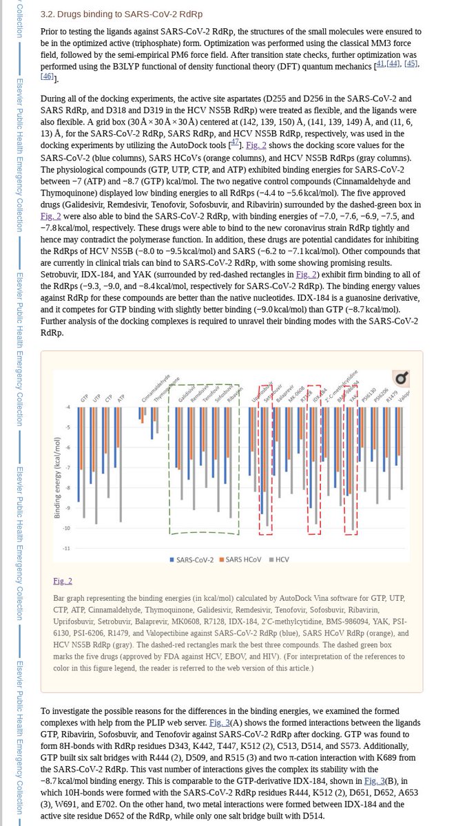 I was also unable to make estimates for drugs studied only in silico.Among the most interesting are more nucleotide analogues, e.g. sofosbuvir: https://www.ncbi.nlm.nih.gov/pmc/articles/PMC7102646/Note ribavirin mentioned: ultimately ineffective, excised by the exoribonuclease.Need cell culture screens.