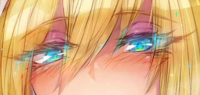 #このタグを見た人は自分の絵柄の目部分を見せる 
毎回描き方違うんですよね…(謎い 