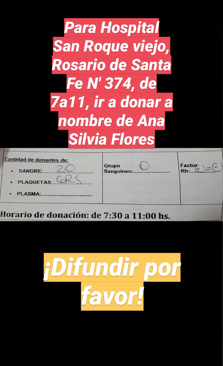 FloresMacaa's tweet photo. Para el próximo lunes en Córdoba! Por favor difundir, es para mí hermana @VivireNuevaCba @VivirEnNuevaCba @cordoba https://t.co/tM5U7zS5ft