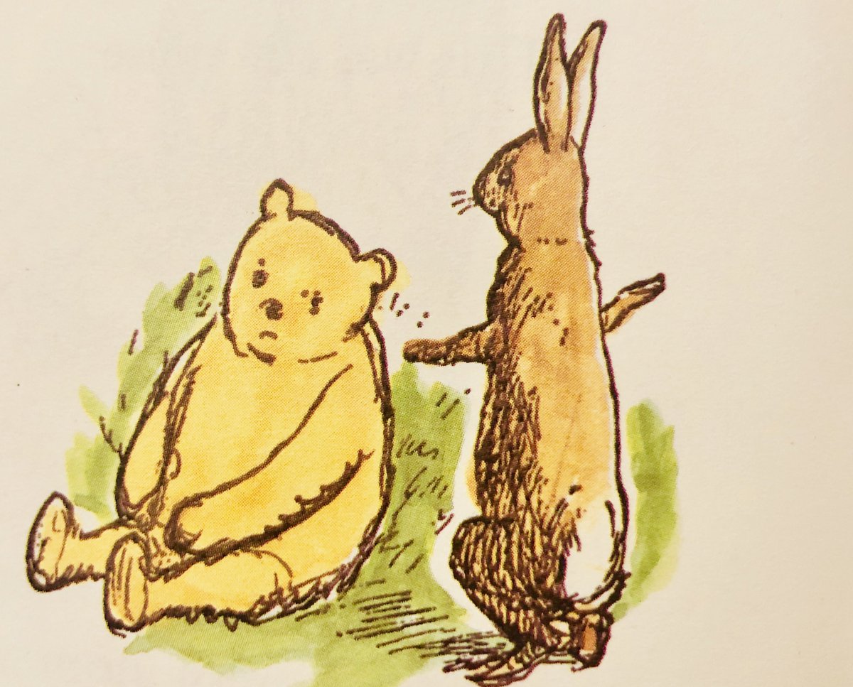 “What it comes down to is this,” said Rabbit. “What does Christopher Robin do in the morning nowadays?”
Now that he did think of it, Pooh began to remember that he hadn’t seen Christopher Robin about so much lately. #StayHomeSaveLives #selfisolating #BeBrave