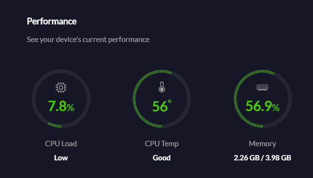 Before I started this build, there was a bunch of discussion around temps and fans. I've left the (large, noisy) cabinet fans off, but wanted to see what difference they'd make. Here's a before state: ambient, UDM Pro and Pi Hole temps