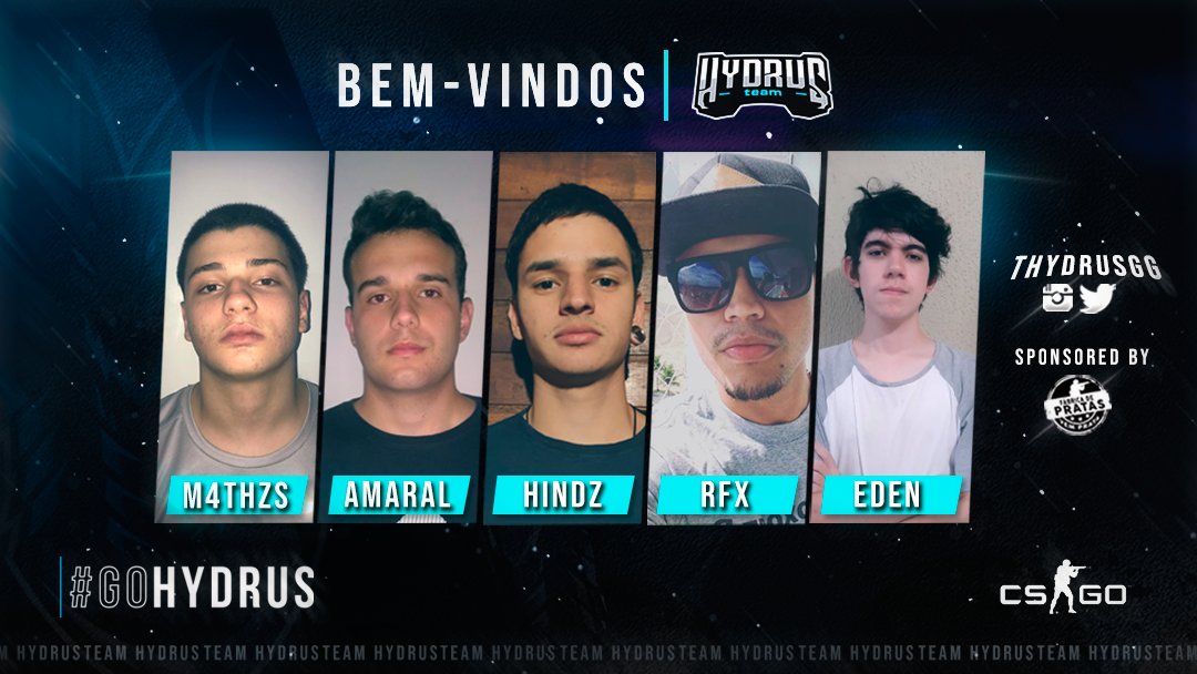 thydrusgg's tweet photo. Não era novidade que você queria @?

 🇧🇷 Apresentando nosso novo time de CS:GO! Bem-vindos, meninos!

🇺🇲 Introducing our new CSGO team! Welcome, guys!

#GoHydrus🐲 #BeHydrus https://t.co/v8pvuJGUjb