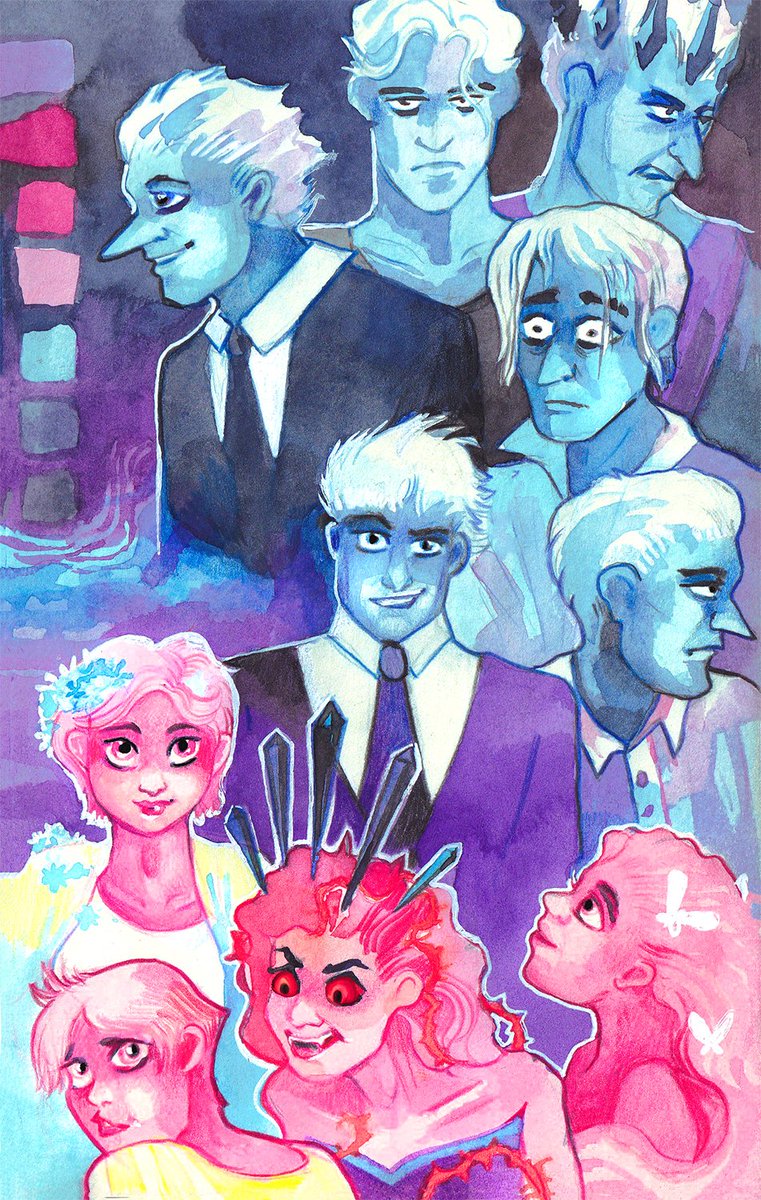 Paperanddust1's tweet photo. cleaned up version of recent #loreolympus sketches. It's been fun trying to emulate a different style, slightly.

#Loreolympusfanart #traditionalart https://t.co/gPZEv6P3yk