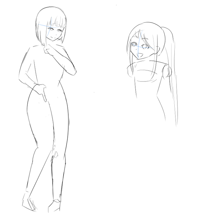 2時間でこれ。もうまともな体描けるまで反復練習するしかない。 