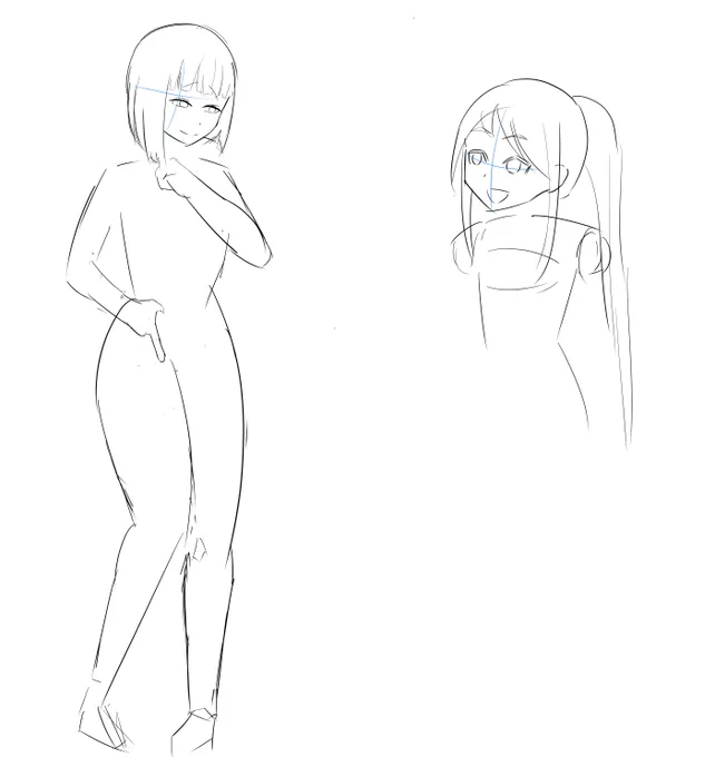 2時間でこれ。もうまともな体描けるまで反復練習するしかない。 