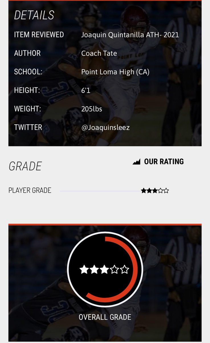 Appreciate the 3🌟 Rating <a href="/LBCoachTate/">Coach Tate 🏁</a> @EliteRawTalent