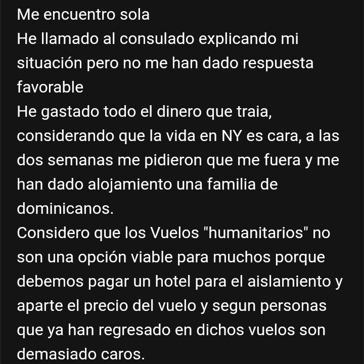 chrisfiorella's tweet photo. @tinocotania Ayudanos a volver, somos ecuatorianos varados en los estados Unidos, en calidad de vulnerables, no merecemos que nos traten como un recurso para satisfacer sus intereses politicos o economicos. Los vuelos Humanitarios son un negocio del estado. https://t.co/Pzb9ls6mq7