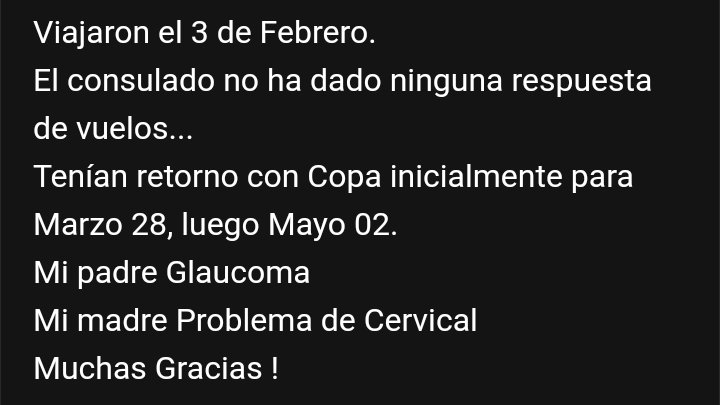 chrisfiorella's tweet photo. @tinocotania Ayudanos a volver, somos ecuatorianos varados en los estados Unidos, en calidad de vulnerables, no merecemos que nos traten como un recurso para satisfacer sus intereses politicos o economicos. Los vuelos Humanitarios son un negocio del estado. https://t.co/Pzb9ls6mq7