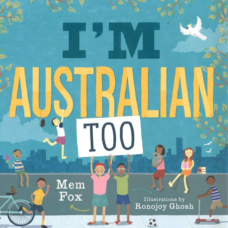 CaitlinSims19's tweet photo. 'I'm Australian Too' by Mem Fox is one of my favourite children's books! It’s a great way to educate students about multiculturalism and create inclusive environments.  It is also easily integrated across the curriculum to create authentic learning! #UoNTeach #GlobalPerspectives https://t.co/tgskC2kwjx