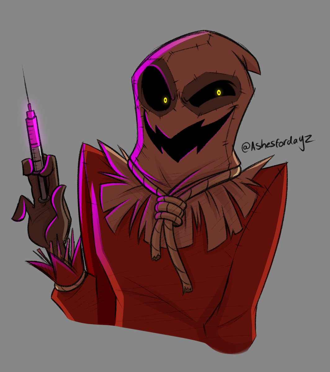 Ashesfordayz's tweet photo. A Social distancing Riddler shitpost and a doodle of Scarecrow from Harley Quinn! #harleyquinnshow #scarecrow #batman #riddler https://t.co/NOO07dnGae