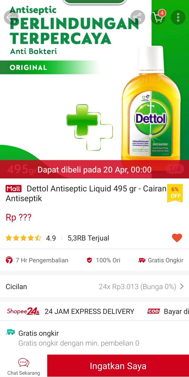 RacunBelanja's tweet photo. Dettol Antiseptic Liquid
Harga normal di Shopee
Mulai 20 April Jam 00.00
Masukin wishlist dulu 😁

Link pembelian:
https://t.co/HvLWx4al6x https://t.co/n8DAVLFNHO