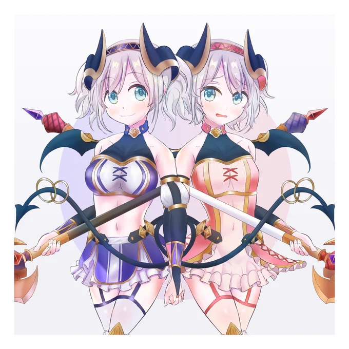 アカリ×ヨリ描きました!
#プリコネR 