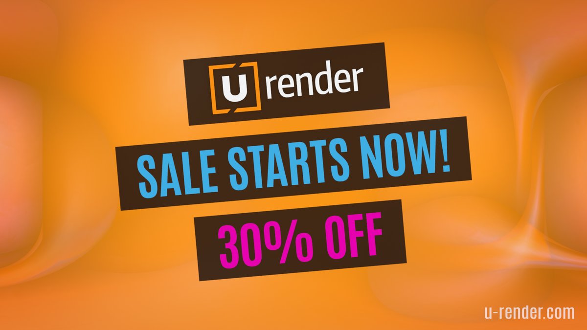 urender3d's tweet photo. Get a #PriceReduction of 30% for every new license between April 19th - April 25th
Visit >> https://t.co/O3KogFHsl5
#urender #sale #reallyrealtime #render #rendering #Cinema4D #c4d #design #motiondesign #animation #visualisation @maxon3d @motiondesigners https://t.co/CyHQltEoP3