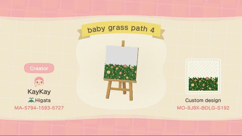 Baby Flower BordersSharing my path borders I made bc I saw lot of people asking about borders! I also have some matching grass and flower designs too  #acnh    #animalcrossing    #ACNHDesigns  #AnimalCrossingNewHorizons  