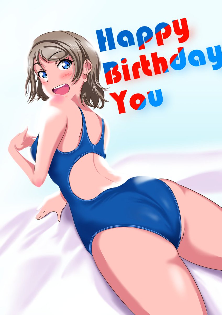 ちょっと遅れちゃったけど曜ちゃん誕生日おめでとう!
#渡辺曜生誕祭2020 
#渡辺曜誕生祭2020
#渡辺曜
#競泳スク水ラブライブ 