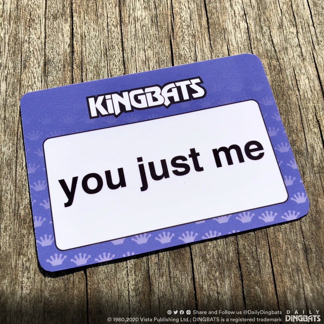 Day 4 of our new “Daily DINGBATS”: celebrating our 40th Anniversary! Another of our KINGBATS: requiring a bit more knowledge and some lateral thinking. Check tomorrow's puzzle for the answer
⁠⁠
Yesterday's answer was… “GOLDILOCKS AND THE THREE BEARS”

#puzzle #games #dingbats