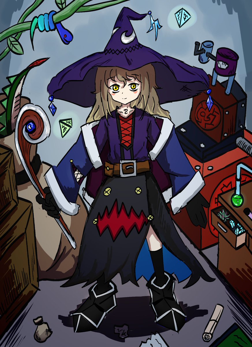 まじょさん くゆる のイラスト まじょさん くゆる のイラスト