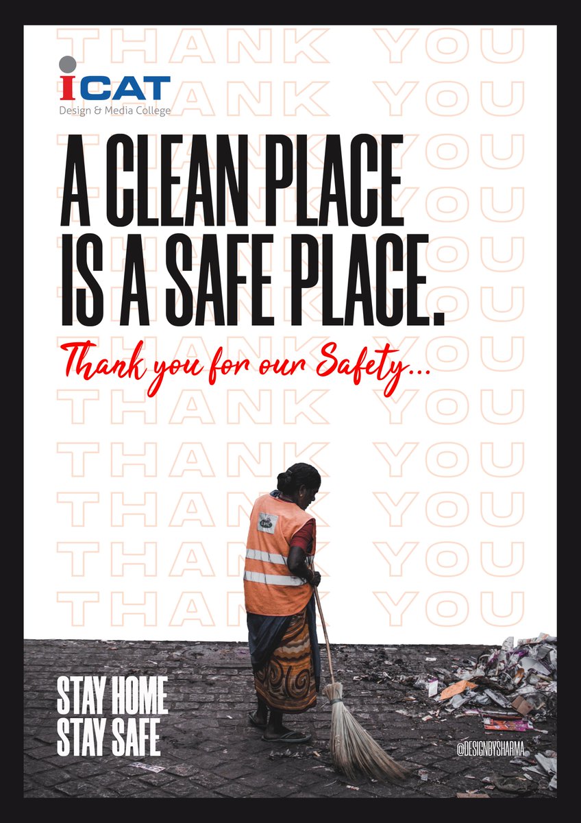 icathyderabad's tweet photo. CLEANLINESS IS NEXT TO GODLINESS...
.
.
.
#icathyderabad #icat #icatdesignandmediacollege #college #design #media #art #animation #vfx #visualeffects #game #programming #multimedia #visualmedia #stayhome #staysafe #covid19 #isolation #quarantine #coronavirus #cleanplace #thankyou https://t.co/qNNRVix3L3