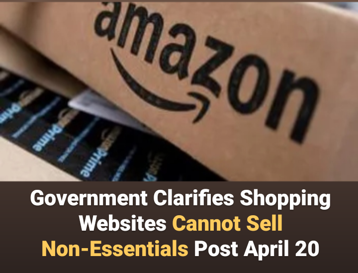 According to an announcement by the Central Government today, the prohibition on the supply of non-essential goods by E-Commerce companies shall be maintained during the ongoing COVID-19 lockdown.
#OnlineShoppingWebsites #EcommerceCompanies #OnlineDelivery
