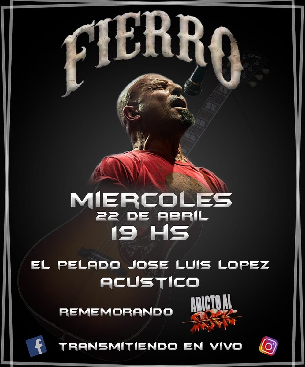 FIERROK's tweet photo. Este miércoles a las 19 en directo los esperamos a tod@s https://t.co/1hOCzRykC2