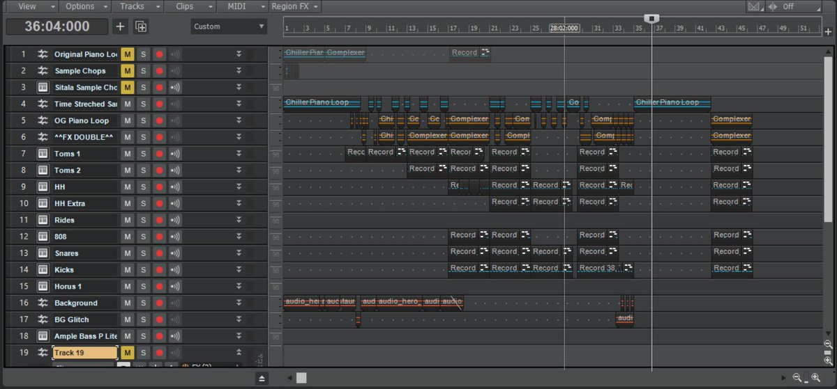 Naspleo's tweet photo. Just made my Sound Cloud account. Non of my songs are completed, so I'm going to finish something I started when a friend sent me a sample. Its going to be an instrumental for now. Hopefully I'll get to adding lyrics to it soon. 

#music #instrumental #wip #daw #cakewalk https://t.co/9wxHZn1shC