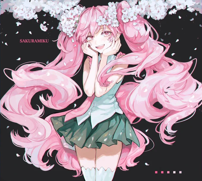 桜咲く?ミクちゃん 