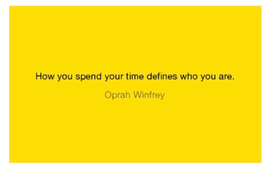 #QuoteOfTheWeek

Very timely! 

How are you spending your time? Has your focus changed? 

My time remains focused on family, school, home, learning. 🥰

Credit to ⁦<a href="/Oprah/">Oprah Winfrey</a>⁩ via ⁦<a href="/gcouros/">George Couros</a>⁩ blog - thank you.

#RossBetterTogether #RemoteLearning