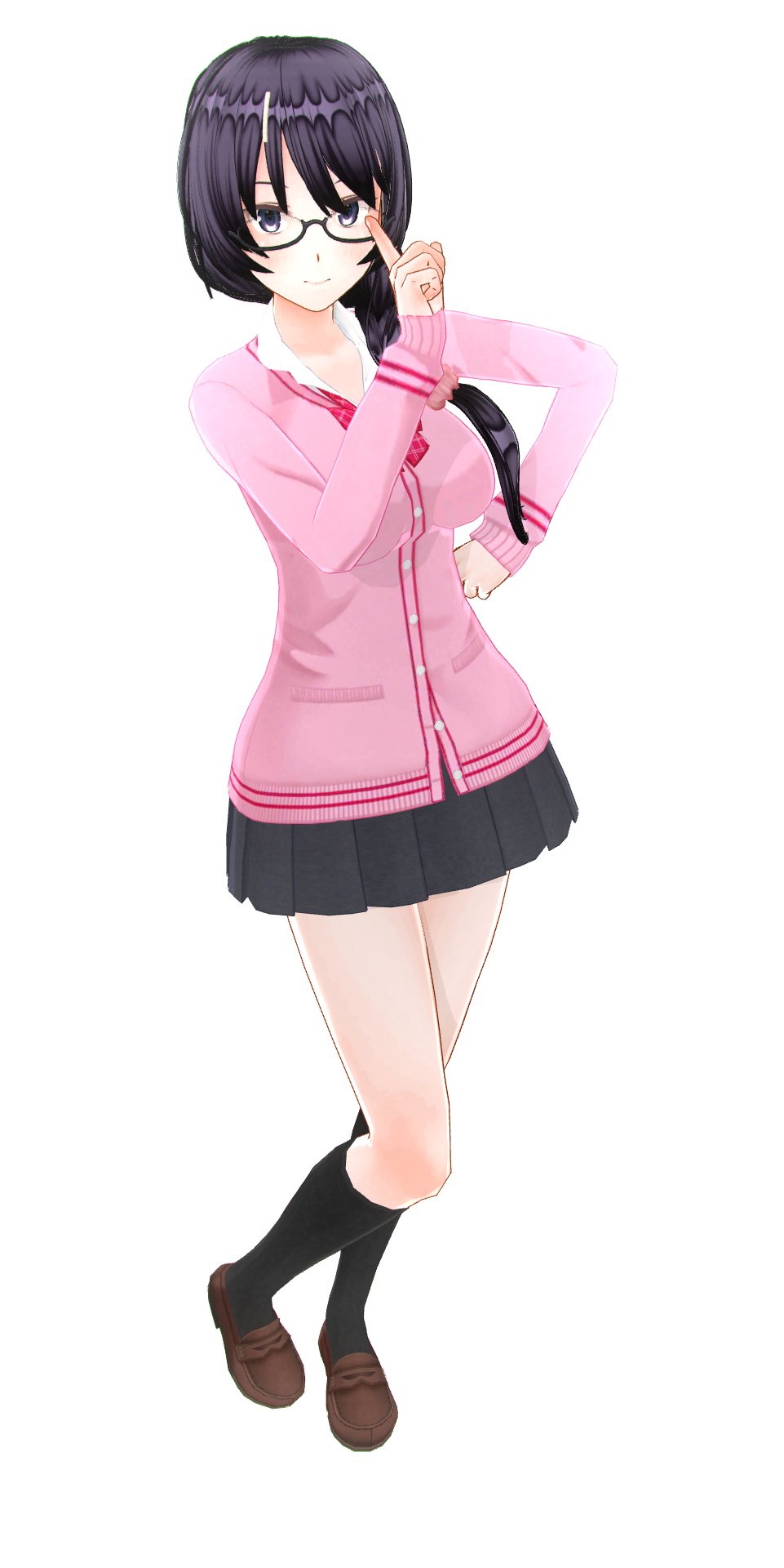 バナナ いいね制限中 今回のフュージョンはまたまたアマガミの七咲逢と 化物語の羽川翼です 羽川翼は 作中でショートになっちゃったりしてますが 服の繋ぎ目でバリエーションが激減してしまいますよね 今回はこの制服をチョイス カスタムキャスト