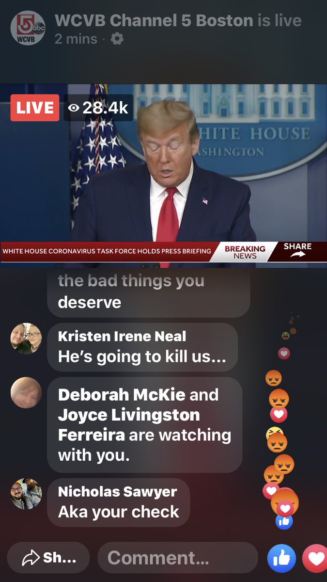 AnySmallTownUSA's tweet photo. @RepJeffries It was pretty bad.  And the people agree because if you watch the scrolling comments it’s clear that everybody is upset. https://t.co/SXyYaaE0hH
