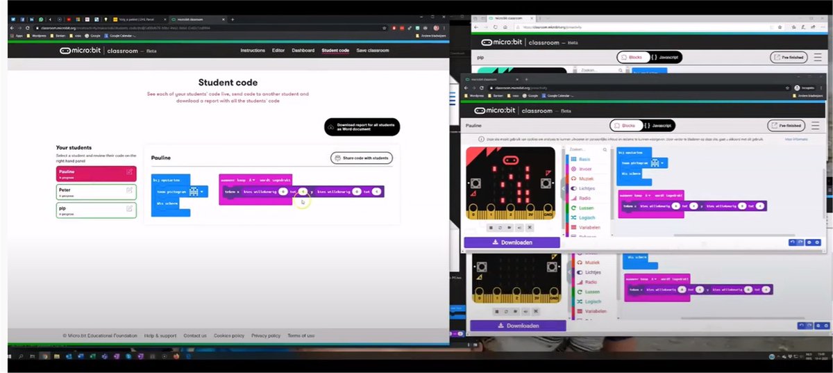 Ik heb de #micro:bit classroom bekeken en uitgeprobeerd. Een prachtige tool om te gebruiken (juist in deze tijd met #onderwijsopafstand ). Je ziet direct welke code leerlingen maken en ze kunnen hun code via de classroom ook inleveren. weblog.4pip.nl/unpack-microbi…