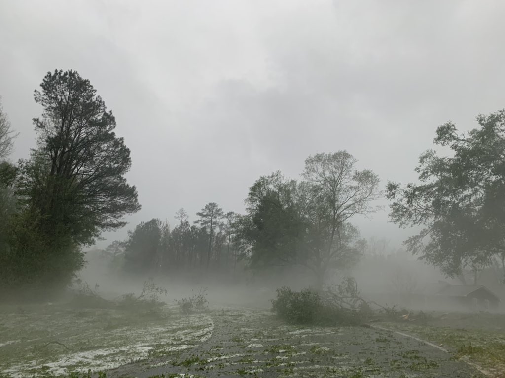 Aidenwxman's tweet photo. So much damage in Alex city !@weswyattweather @spann https://t.co/BWBeKuAoZf