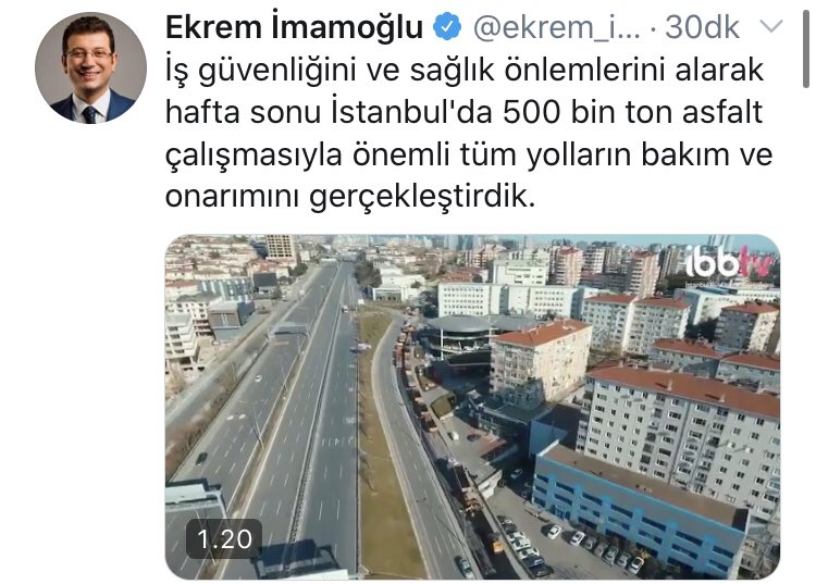 İBB’ye ait İSFALT fabrikalarının kapasiteleri

➖Habipler: 560 ton/saat
➖Ümraniye: 235 ton/s
➖Mahmutbey: 300 ton/s
➖Aydınlı: 520 ton/s
Toplam: 1615 ton/s

24 saatte: 38 bin 760 ton
2 Günlük üretim 77 bin 520 ton

500 bin ton asfaltı nereden buldun <a href="/ekrem_imamoglu/">Ekrem İmamoğlu</a>
