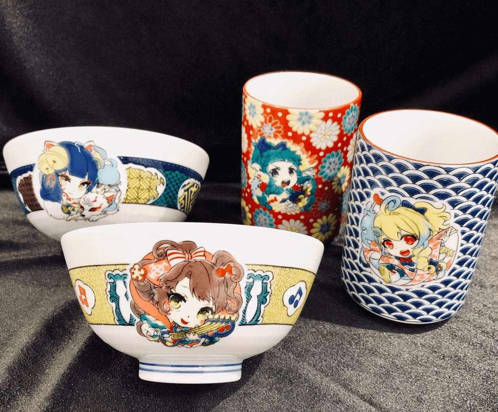 モンスターストライク　北谷焼　大皿 モンスターストライク 北谷焼 大皿 モンスターストライク 北谷焼 大皿