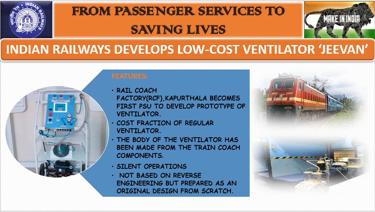 MDZEESH25434403's tweet photo. @RailMinIndia @PiyushGoyalOffc @KapurthalaRcf 
One small initiative by Indian Railways for saving thousand of lives.
From Passenger Services to saving lives..!!! https://t.co/K09p0NagnU