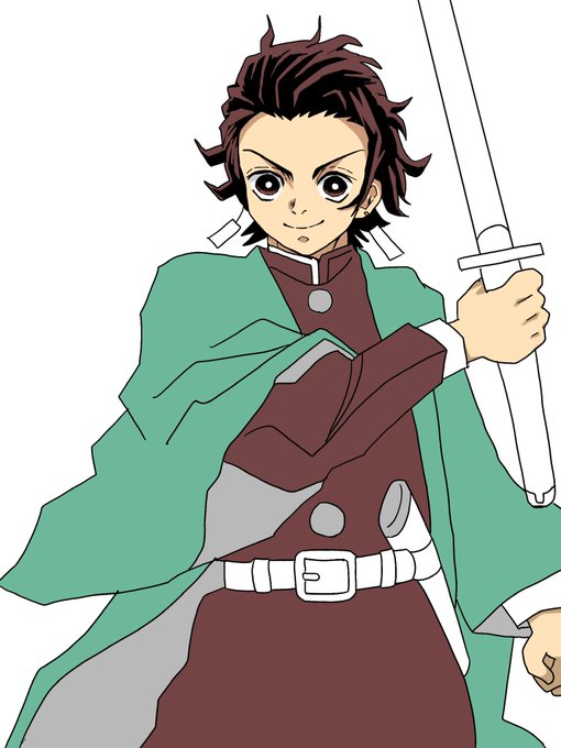 ごんた／イラストレーターさんがTwitterに投稿した竈門炭治郎(鬼滅の刃)のイラスト。