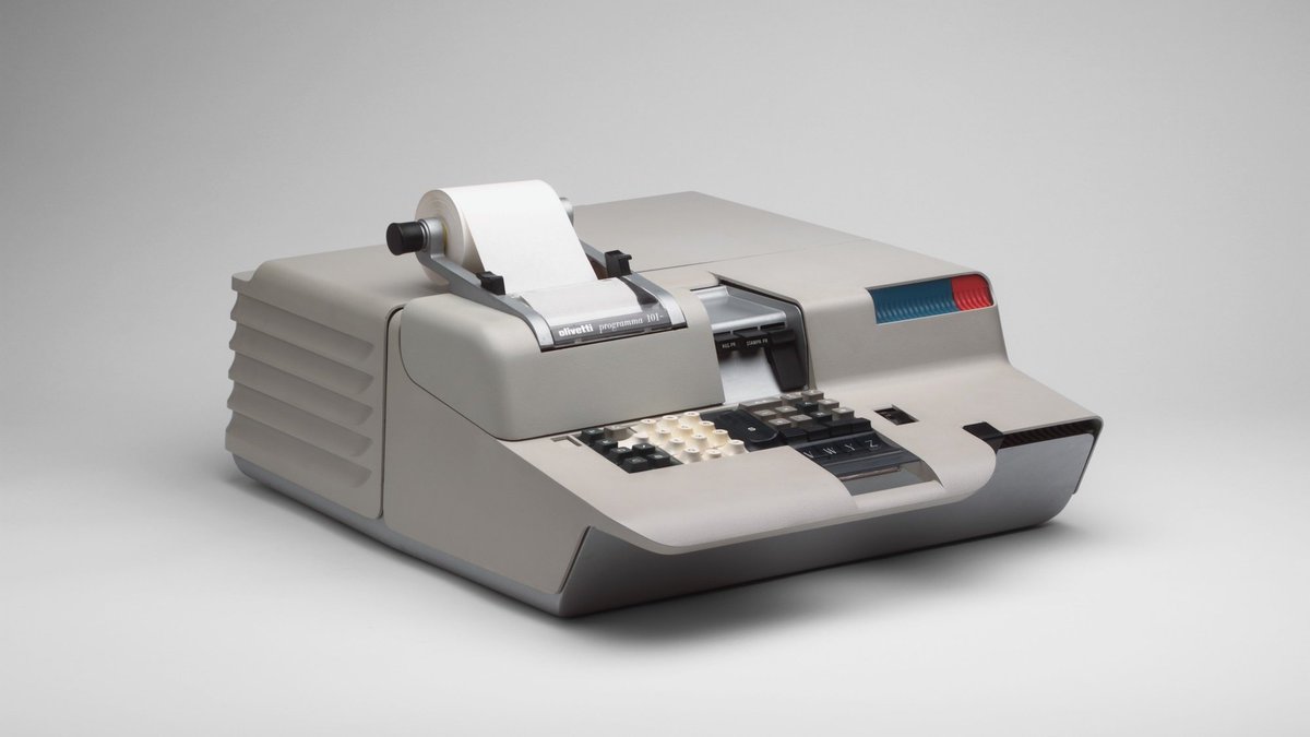 LuigiEmanueleDi's tweet image. What about the #Olivetti #Programma101? 💡

Launched in 1964, it's the first "all in one" commercial desktop #pc in the world 💻🌍

About ten #P101 were sold to @NASA and used to plan the Apollo 11 landing on the Moon 🚀🌖

Not bad for the 60s 
#StoriaDiInnovazione @ArchOlivetti