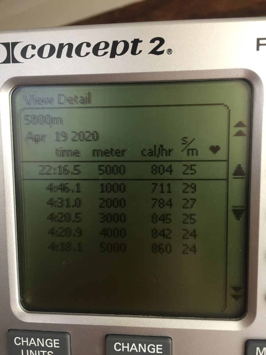 WH4X_15's tweet image. 0930 Sunday 19 April 2020
5km Dog Walk ✅ 🐾
5km Indoor Row ✅ 🚣🏻‍♂️

I think I’ve peaked too early #SundayLockdown #WhatToDoNow 🤷🏼‍♂️