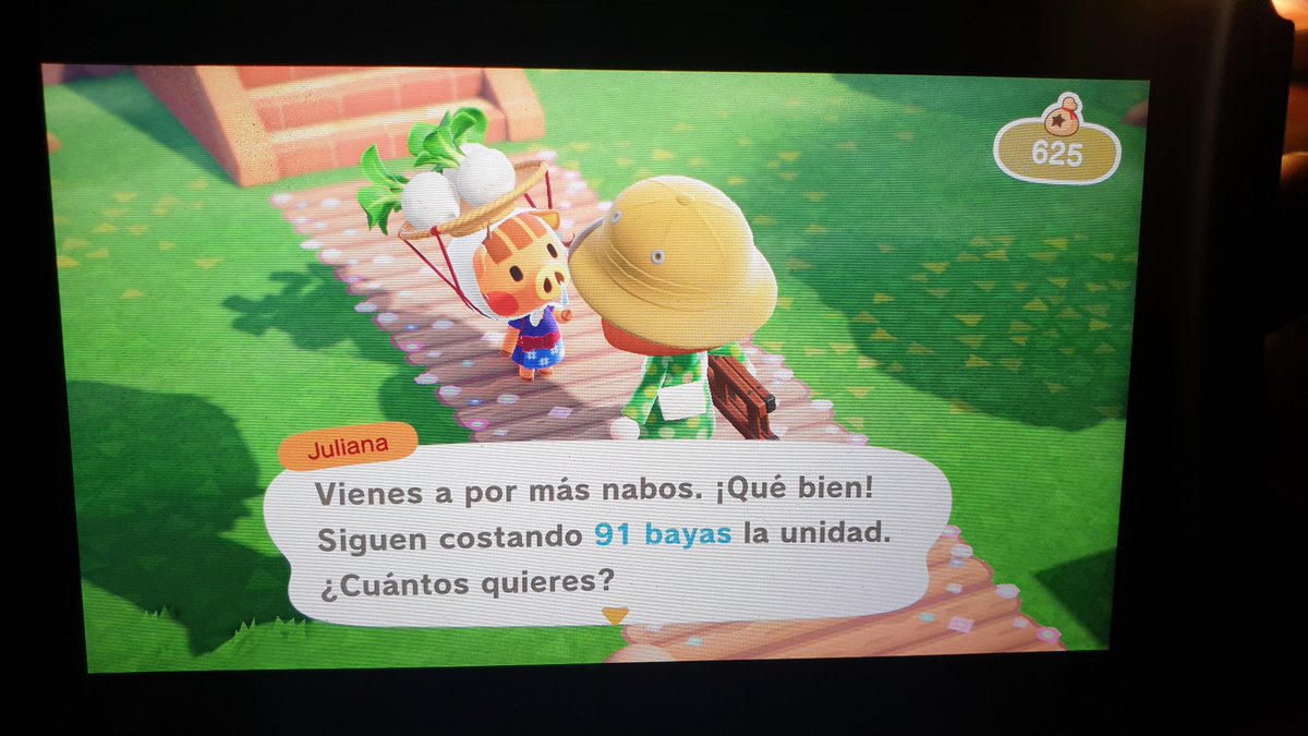 Redmoonlauu's tweet photo. Tengo los nabos baratitos!! 91 bayas. Abro con pin dodo por dm #ACNH #TurnipPrice https://t.co/ETxmx0C0KN