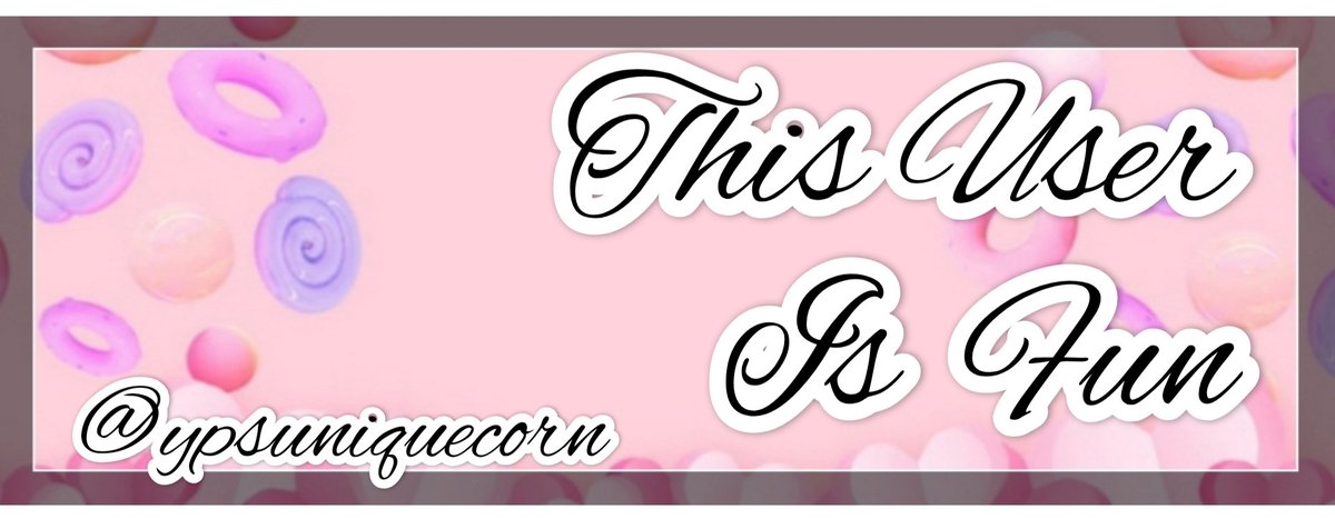 ypsuniquecorn's tweet photo. Not proud of this one but here
For those people with optimism in their lives♡
3rd banner made XD if people like it I may make more
#banner #fun #Donuts https://t.co/M6ZP1AVTHI