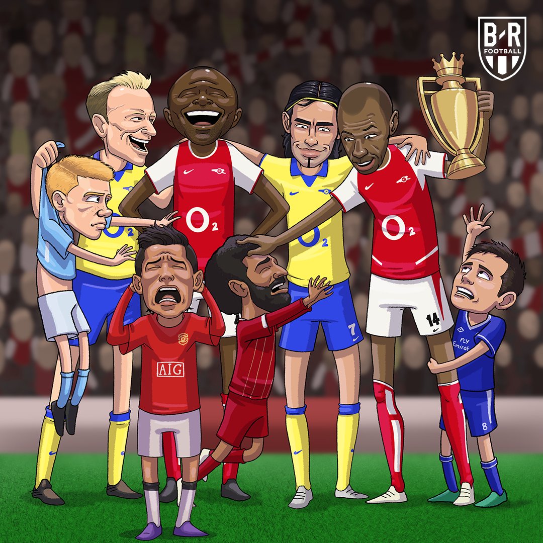 brfootball's tweet photo. Days without football: 3️⃣8️⃣

38 games, 0 defeats in 2003/04. A Premier League record held by Arsenal, and only Arsenal 🔐 https://t.co/694x6rQF3A