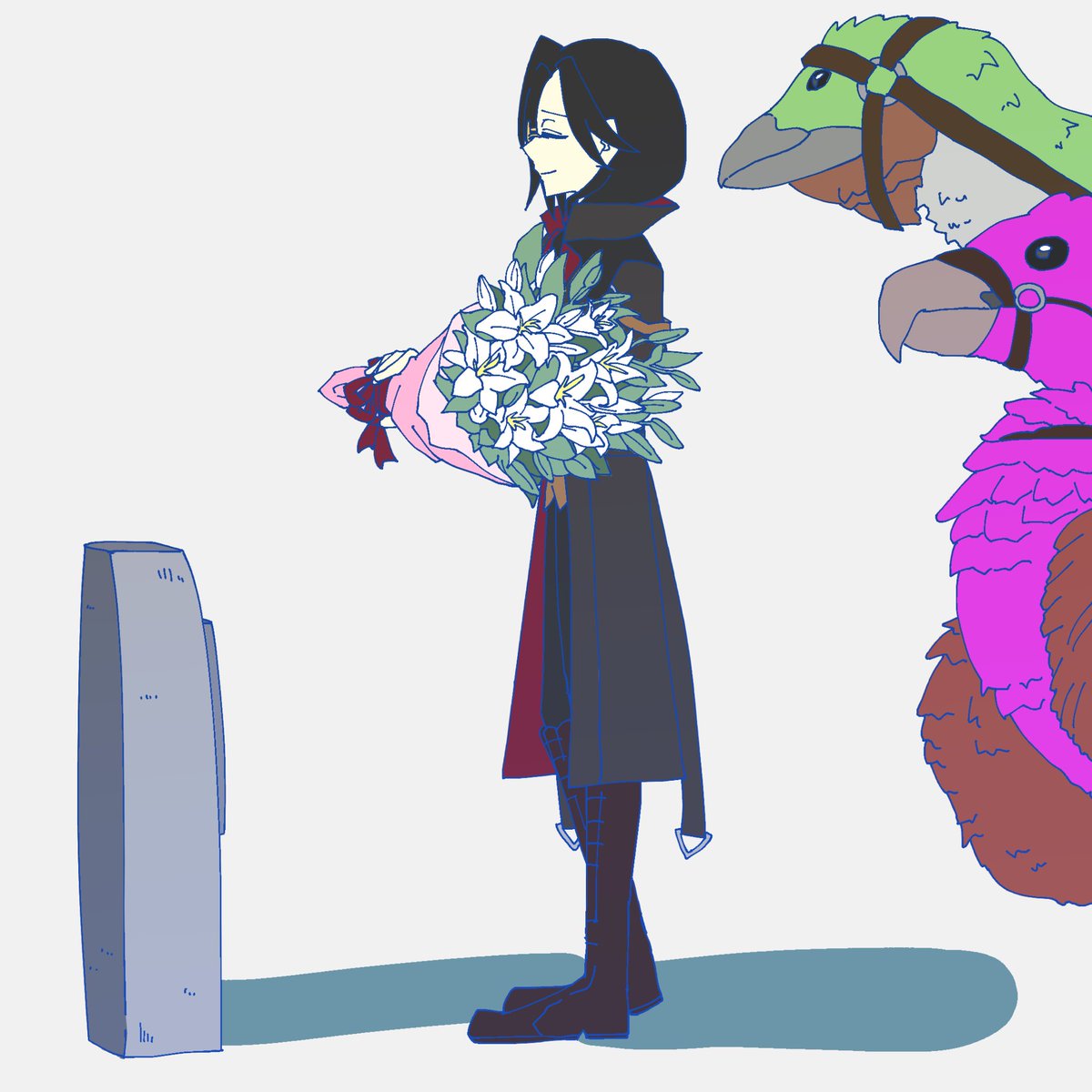 #このタグを見た人は推しの初描きと現在の絵を載せる
だんだん描きなれて手癖がエグくなった気がするけどそうでもなかった 