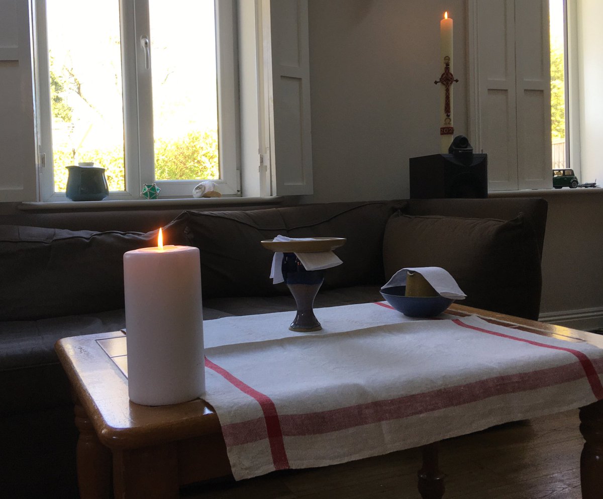StNicksLincoln's tweet photo. The domestic celebration. The Lord is here, and we pray that his Spirit will be with us all. https://t.co/wYCU4upPWe