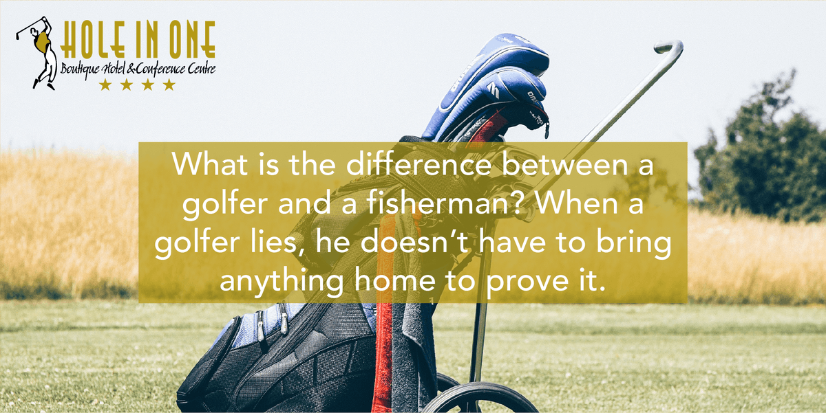 Tag your golfer friends! Enjoy a memorable golf retreat at Hole in One! Book today: online.bookvisit.com/Conference/Con… today. 
.
.
.
#golf #golfer #fun #retreat #friends #holeinone #golfjoke