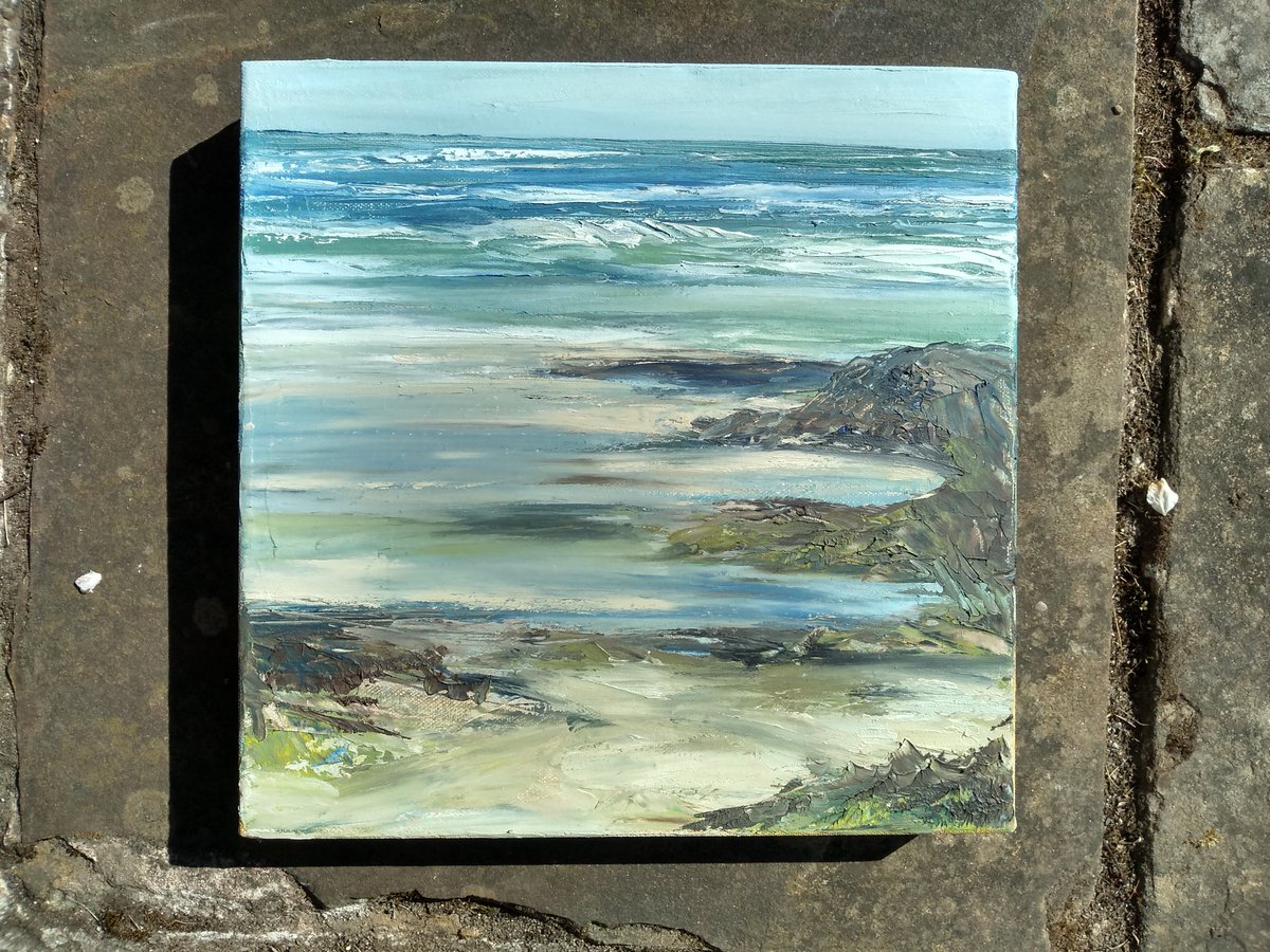 krhodesartist's tweet photo. I would have in #Cornwall painting @Newlynartschool this week but been making linocuts at home in #Sheffield. So here is what I painted last year, plus the linocut just finished, remembering our grand day out climbing at #Bosigran #CommandoRidge. Missing Cornwall #KeepKernowSafe https://t.co/ySr9nmOAFb