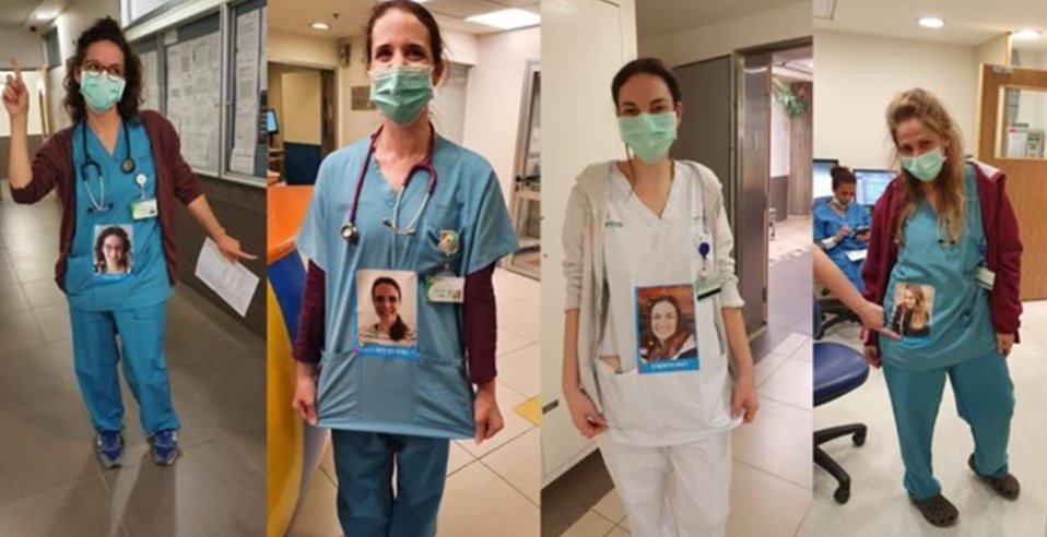 hpindigo's tweet photo. Humanizing healthcare with the power of print! Medical teams show their faces behind the mask by attaching their photos to their medical gowns. Reactions from the doctors and nurses have been amazing on this HP Indigo project. Download templates here: https://t.co/GsefdGGQgQ https://t.co/EnUzDoy0gd