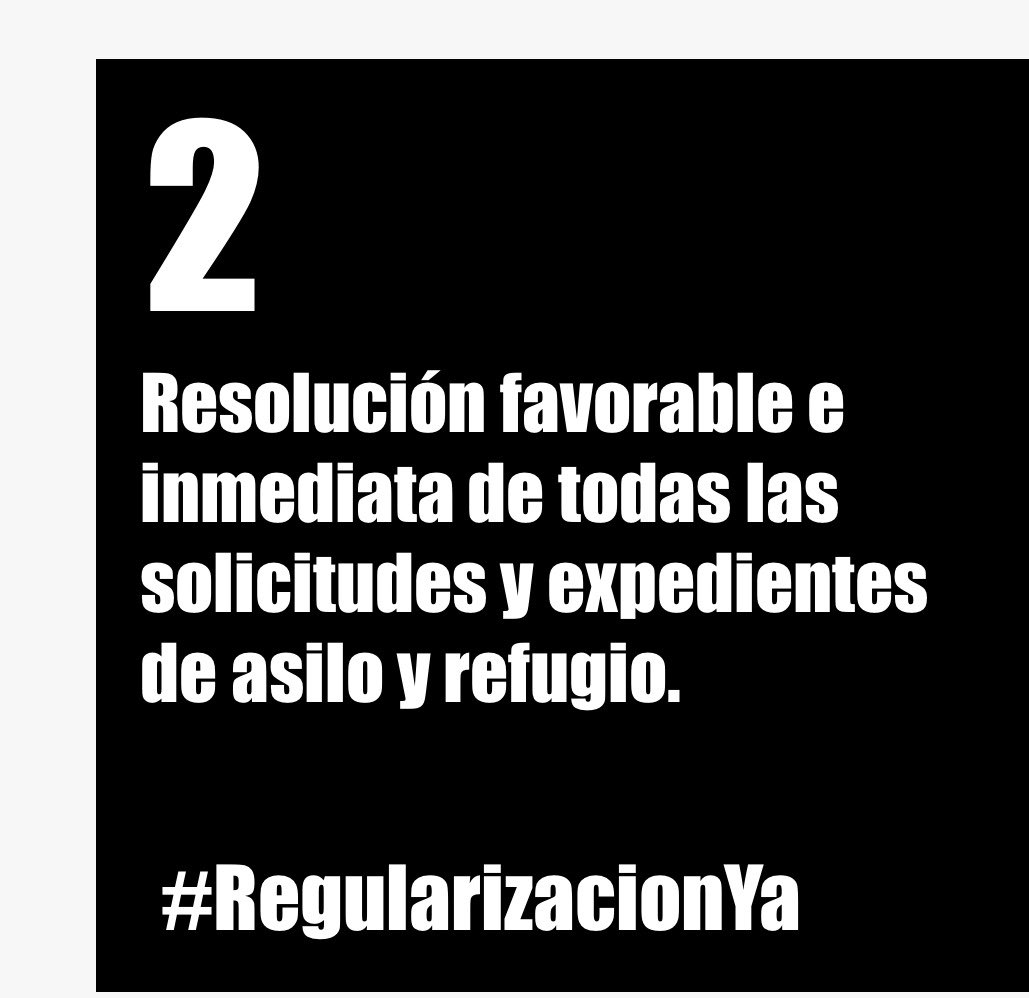 arandajosefina's tweet image. Para salir todas de esta crisis sanitaria tenemos que luchar juntas, en igualdad de condiciones. No podemos seguir en este limbo vital y administrativo que construye el #RacismoInstitucional.
Por ello, exigimos #RegularizaciónYa
@IreneMontero, @joseluisescriva 
#PapersForAll