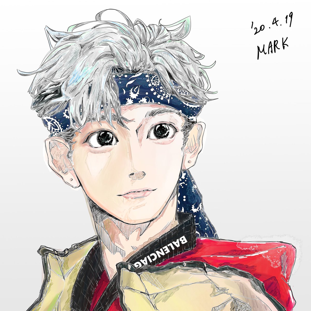かける Twitter પર すぐ変えるかも 新しいプロフィール画像 イラスト Nct マーク 絵描きさんと繋がりたい 漫画家志望