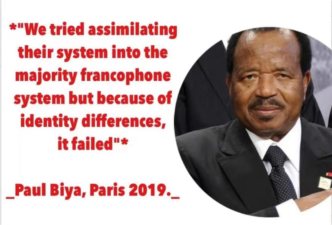 asamalong1's tweet photo. @GinaSondo That is the irony of the so called bilingualism in the so called one Cameroons. the situation has not changed and it can no longer change because Ambazonia has cut off that unholy marriage. https://t.co/tc2TF2SFM7